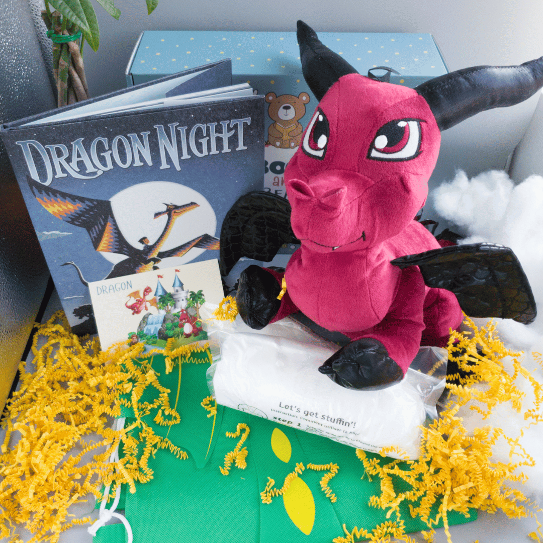 Dragon Stuffing Kit and Book Set by Book and Bear