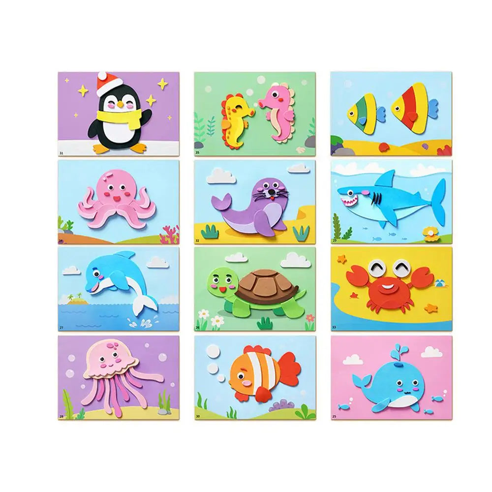 DIY Sticker Art Craft Kits – Fun Educational Handmade Toys