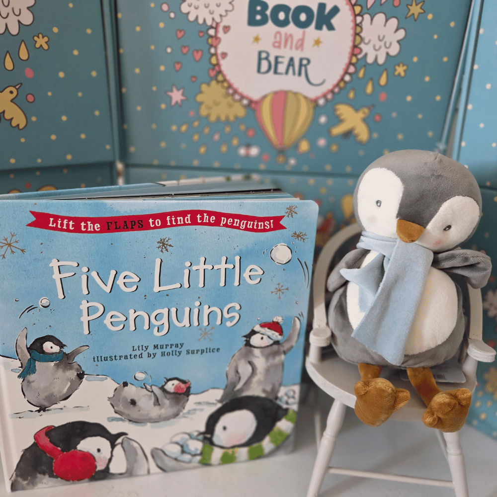 Book & Bear Board Book Box - For Littles Under 3