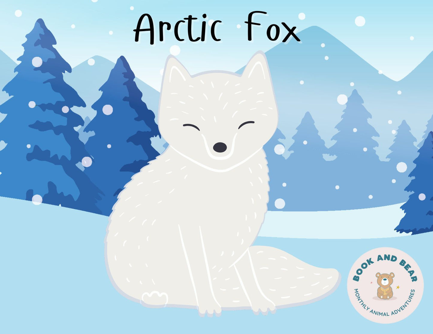 Huggable Arctic Fox Stuffing Kit & Picture Book – Big, Soft & Fun!