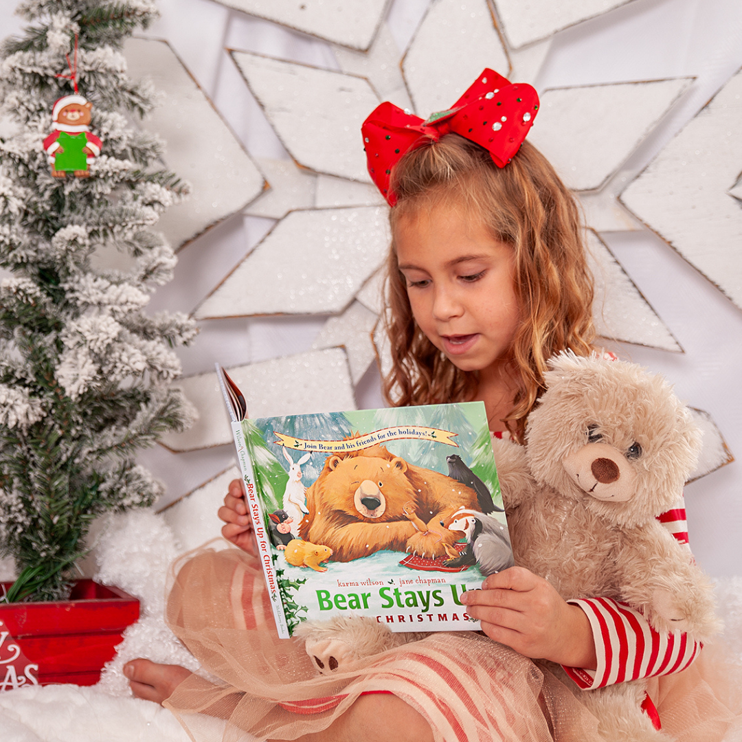 Christmas Teddy Bear Stuffing Kit and Book Boxed Set