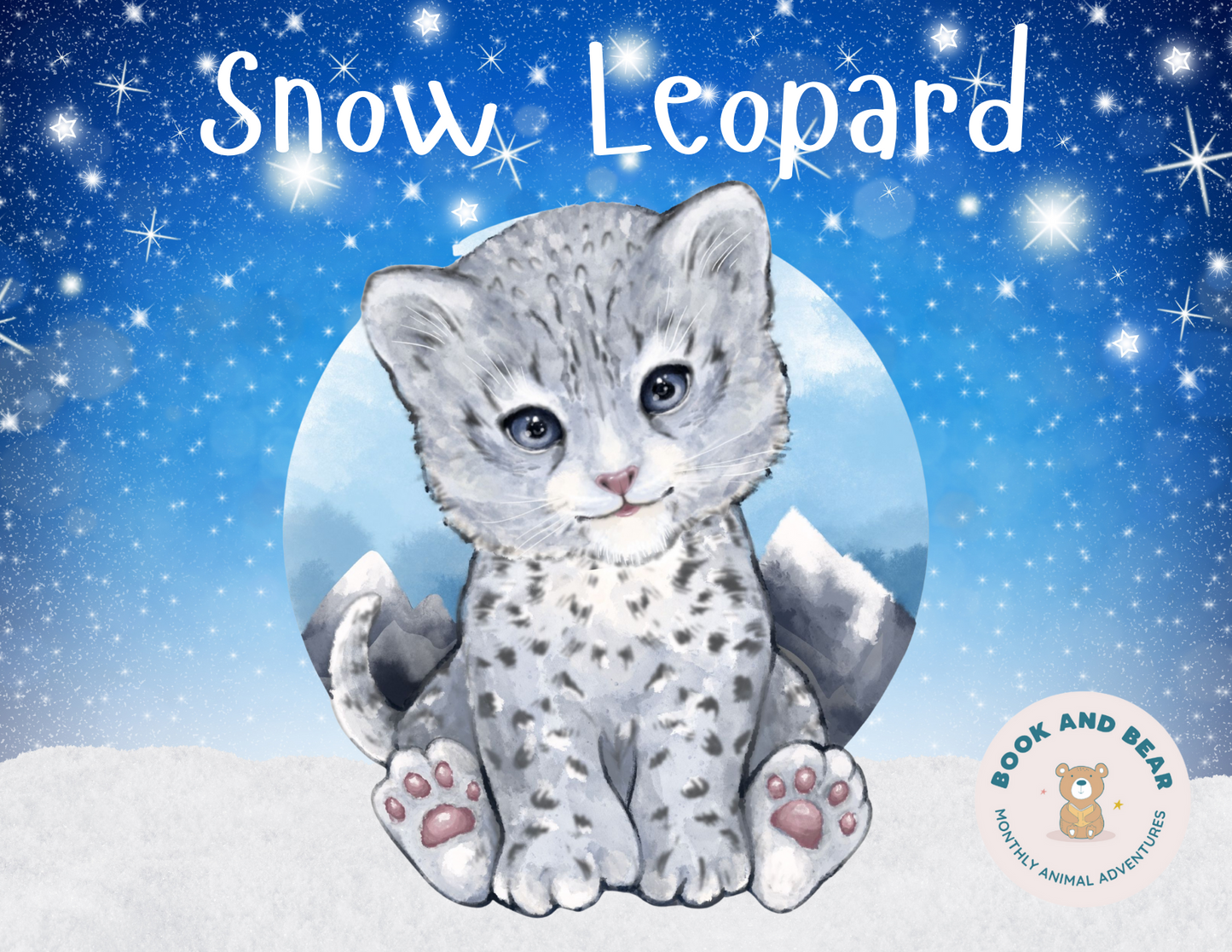 Snow Leopard Stuffing Kit & Book – Build, Read & Explore!