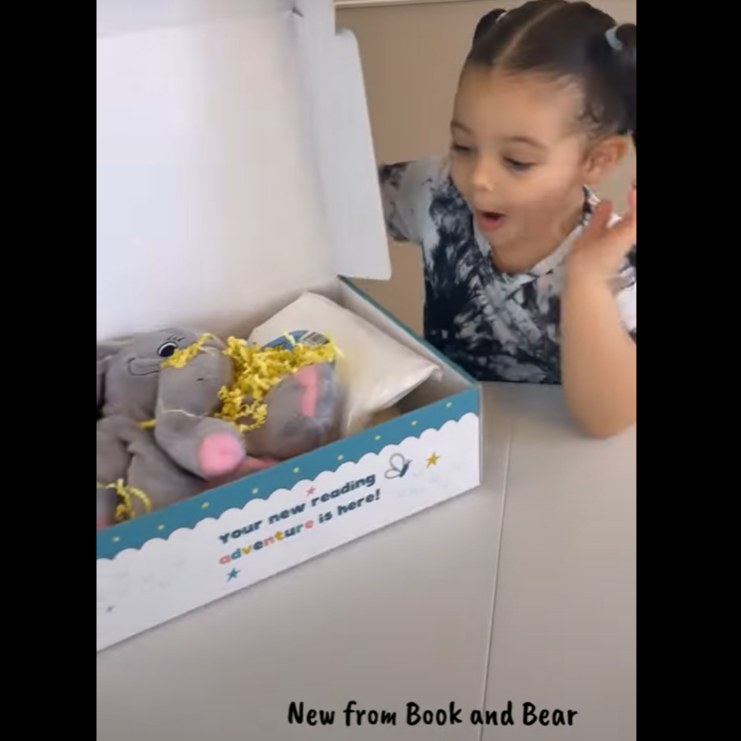 Elephant Stuffing Kit and Book Set by Book and Bear
