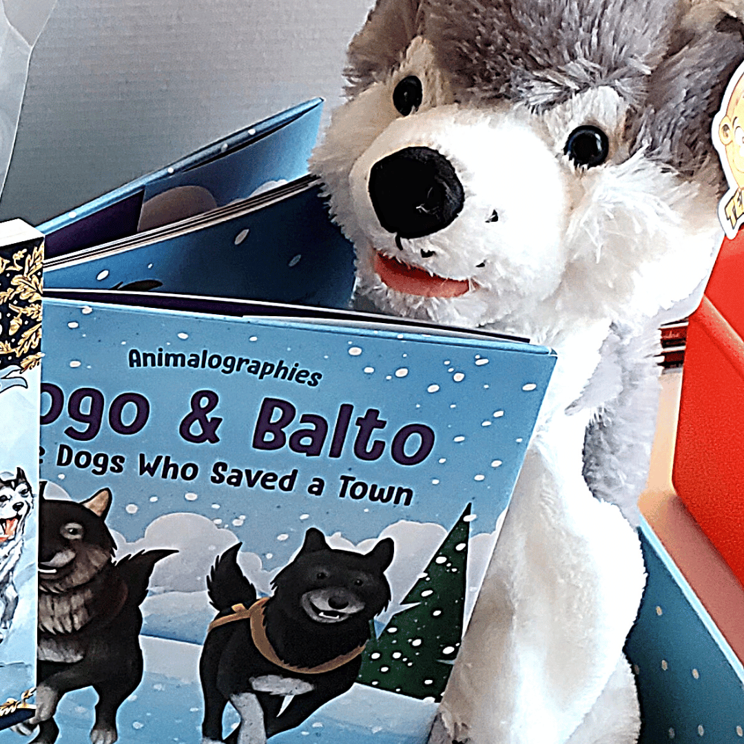 Husky Dog Stuffing Kit and Book Set by Book and Bear