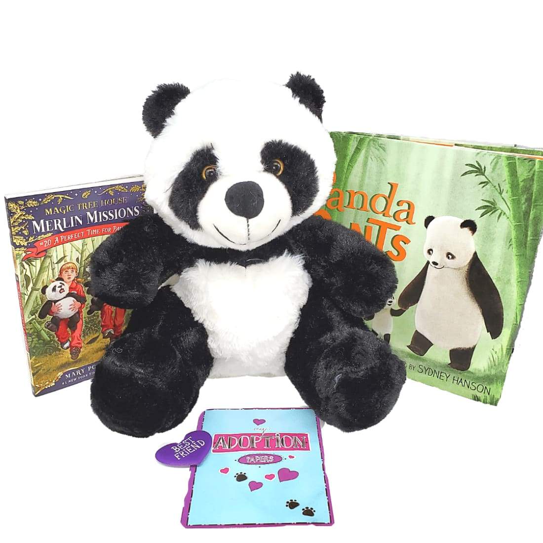 Panda Book and Bear Box - Large Plush Panda with Chapter