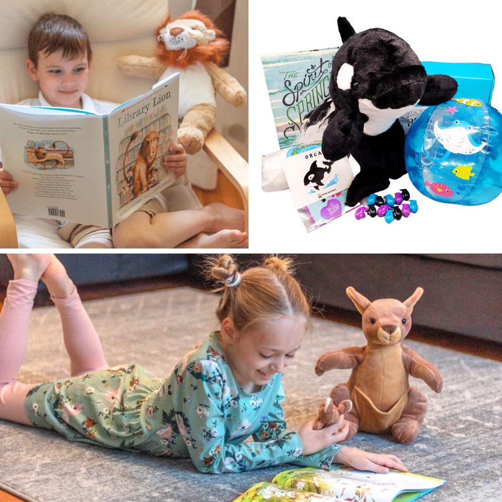 Book and Bear 3-Month Reading Adventure (Large Animal & Picture Books)