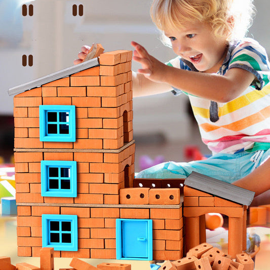 DIY Mini Mason Build-A-House Kit – Educational Construction Toy for Kids
