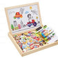 Wooden Magnetic Puzzle Board – 3D Educational Drawing Toy for Kids