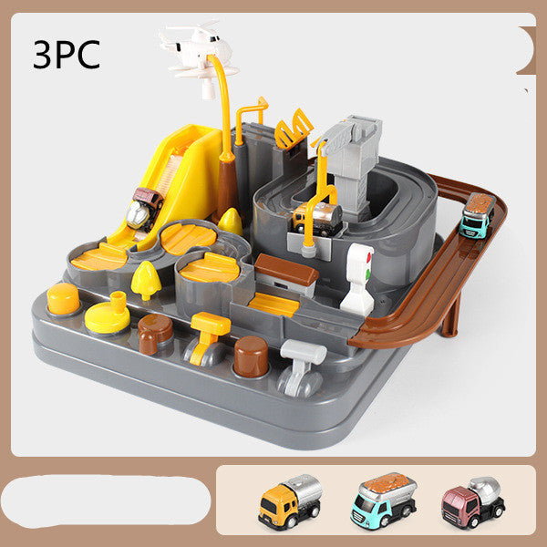 Adventure Parking Lot Car Track – Interactive Rail Toy Set for Kids