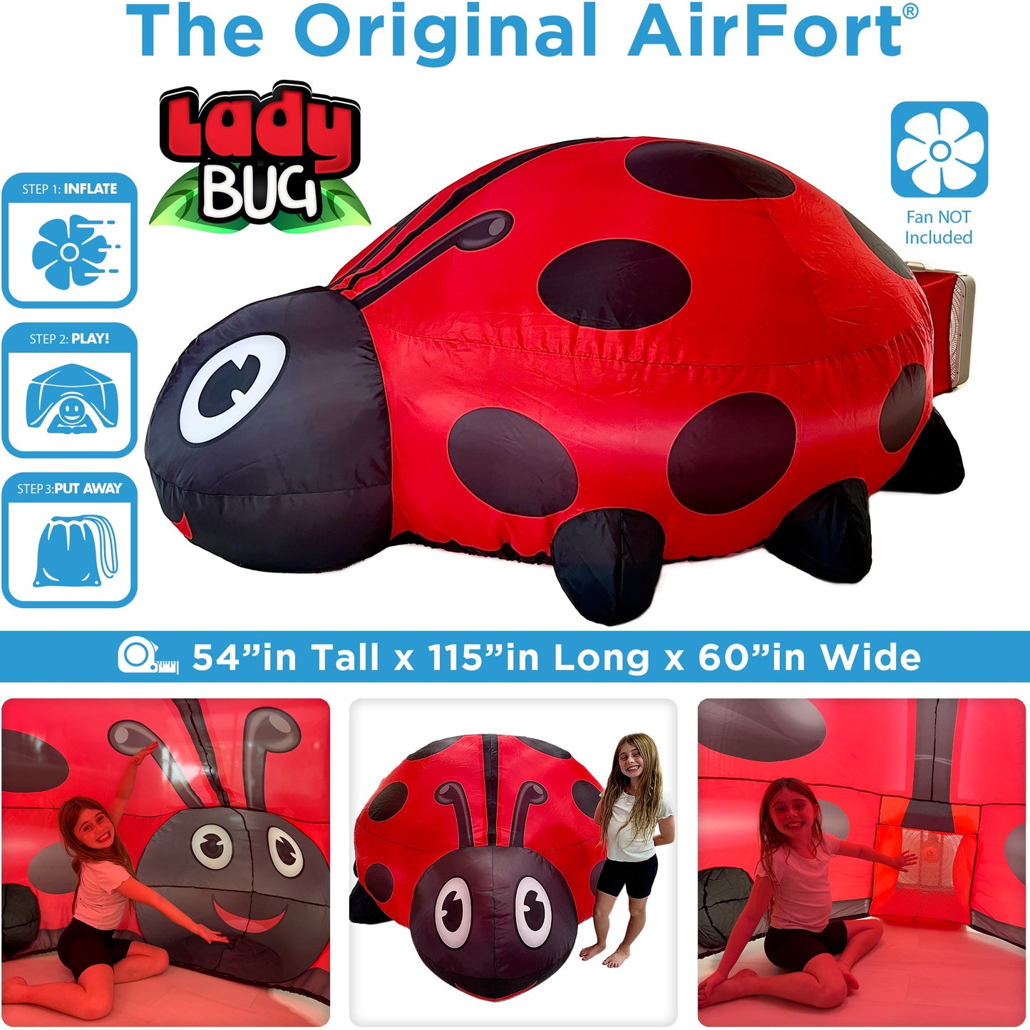 The Original AirFort - Ladybug