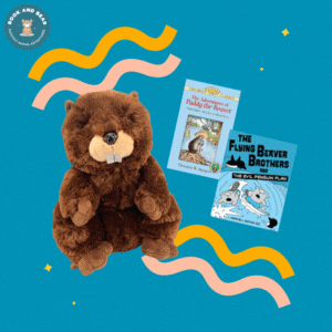 Beaver Stuffing Kit & Book Set