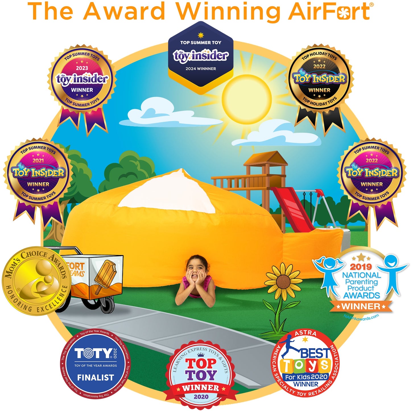 The Original AirFort - Creamsicle Orange