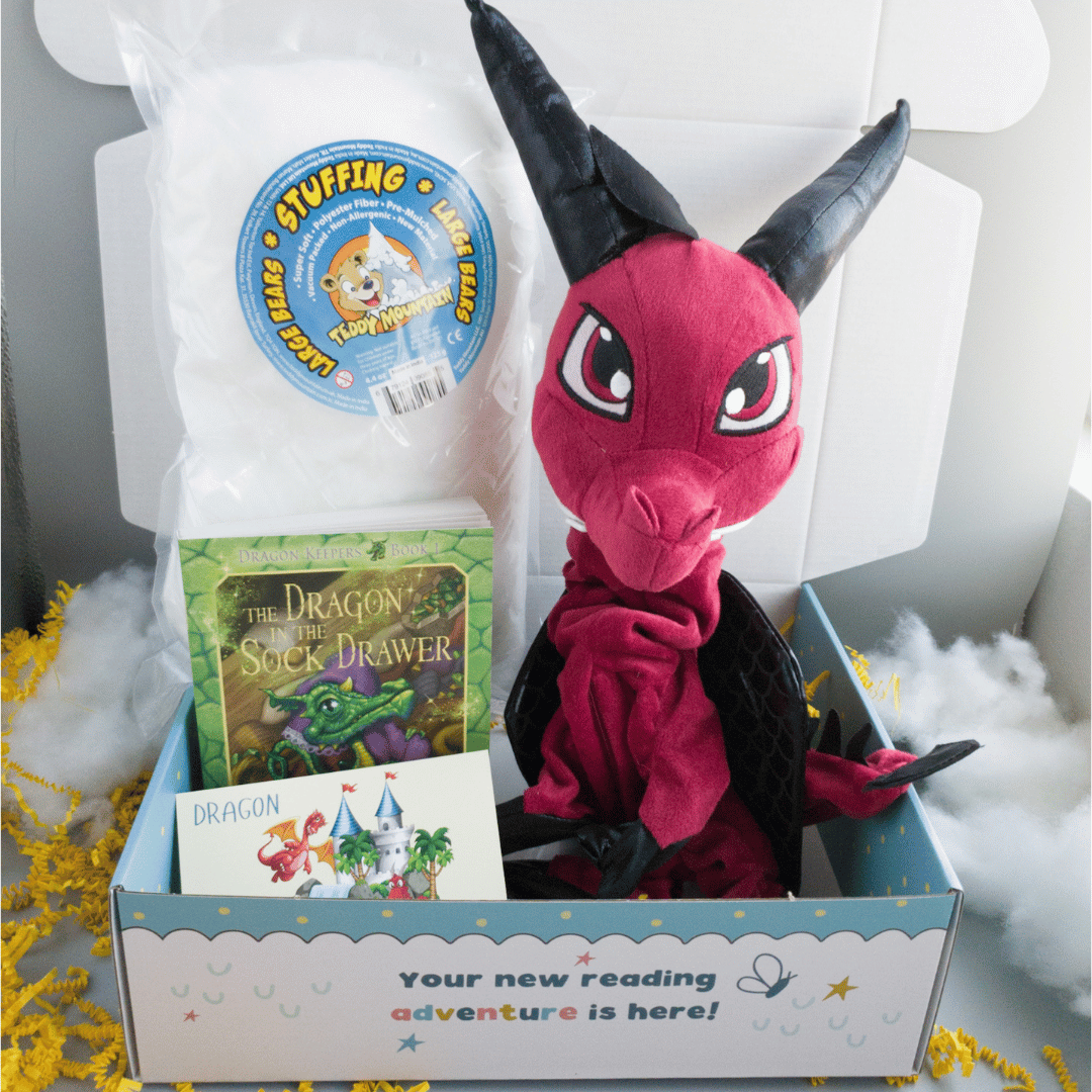 Dragon Stuffing Kit and Book Set by Book and Bear