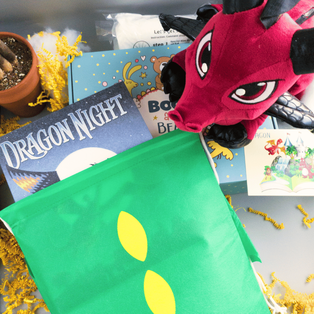 Dragon Stuffing Kit and Book Set by Book and Bear