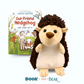 Hedgehog Stuffing Kit & Book Set