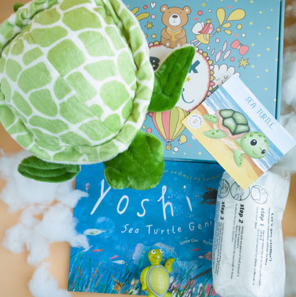 Sea Turtle Stuffing Kit and Book Set by Book and Bear