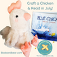 Craft your own plush chicken and read