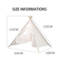 1.3M Indian Kids Tent Wigwam Tipi for Children Folding Indoor Outdoor