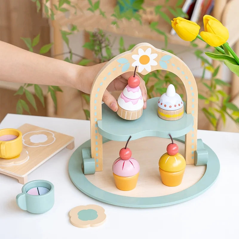 Kids Afternoon Tea Play Set – Pretend Play Kitchen Toy for Girls