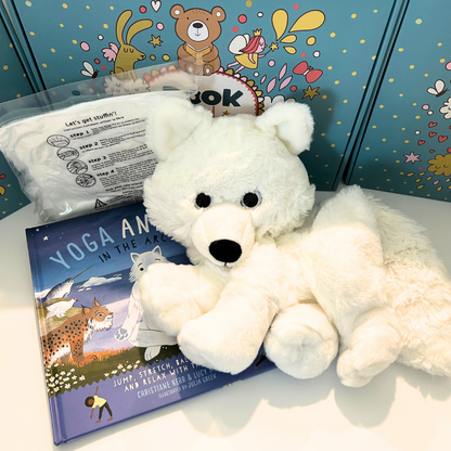 Arctic Fox Stuffing Kit & Book Set