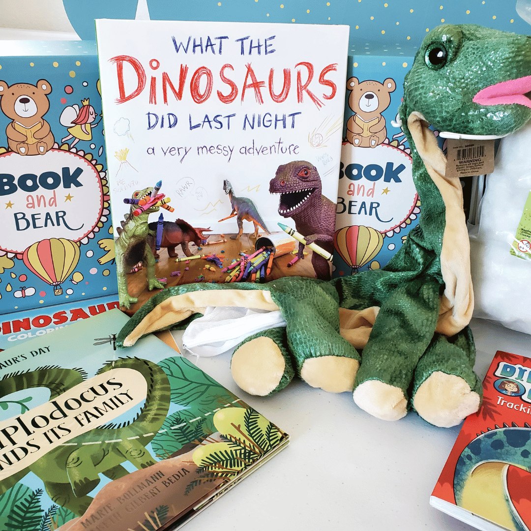 Dinosaur Stuffing Kit and Book Set by Book and Bear
