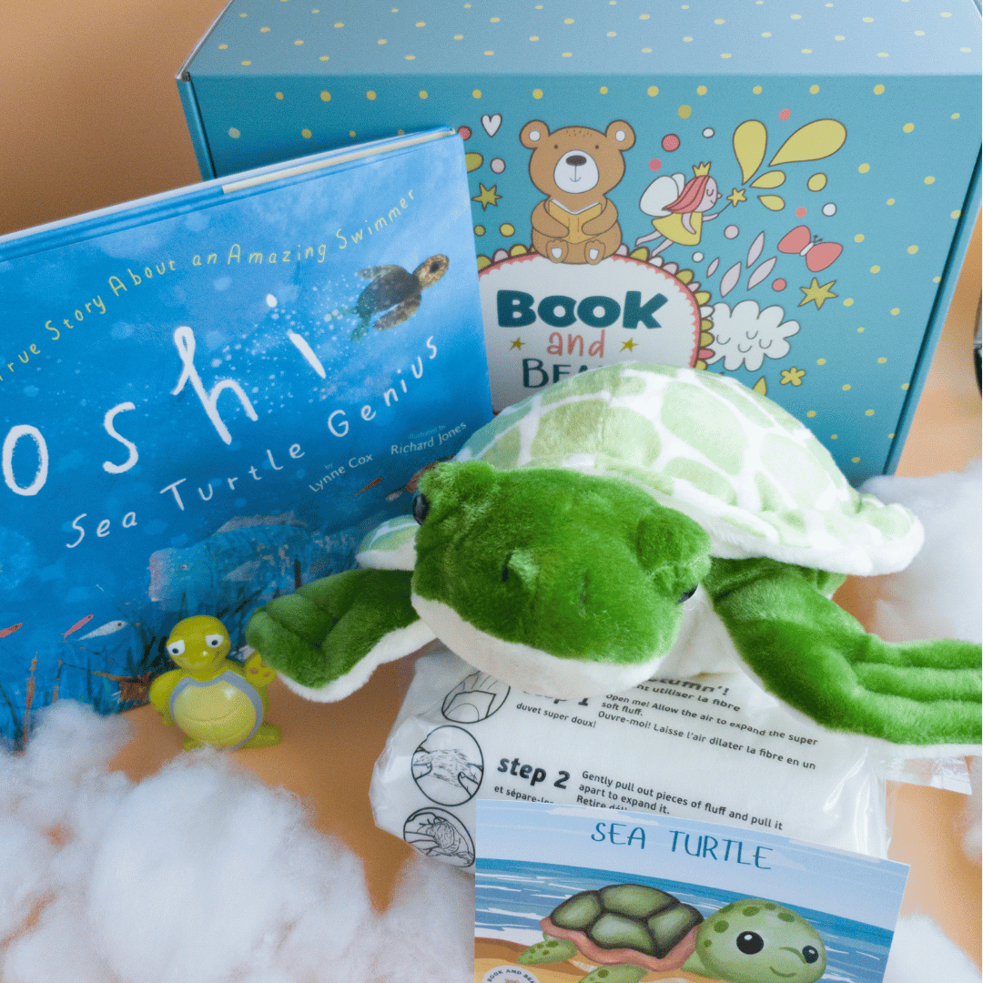 Sea Turtle Stuffing Kit and Book Set by Book and Bear