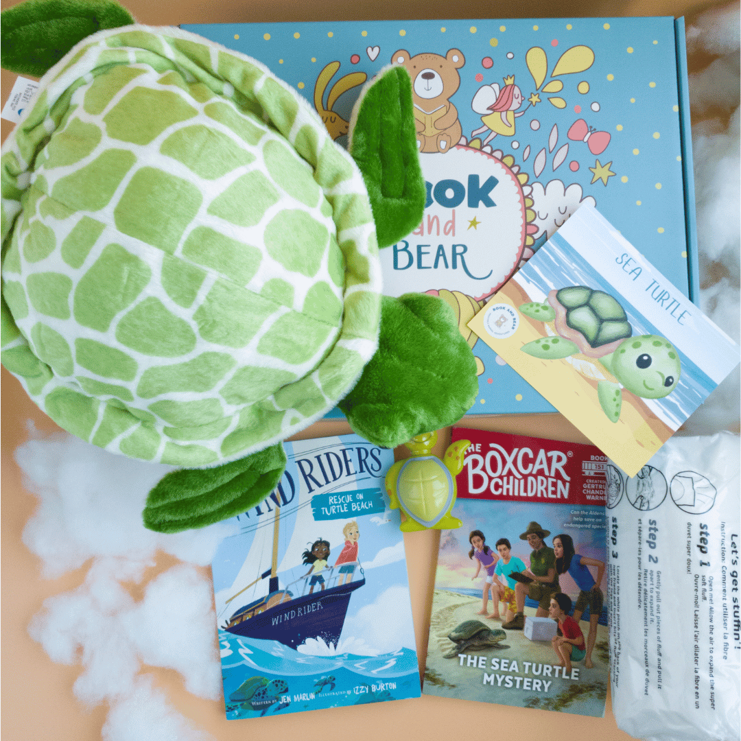 Sea Turtle Stuffing Kit and Book Set by Book and Bear