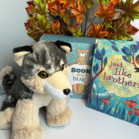 Wolf Stuffing Kit and Children's Book Set