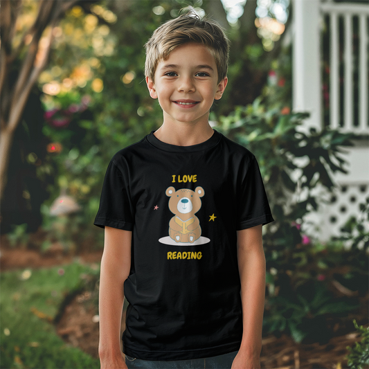 I Love Reading Kid's Short Sleeved Tee