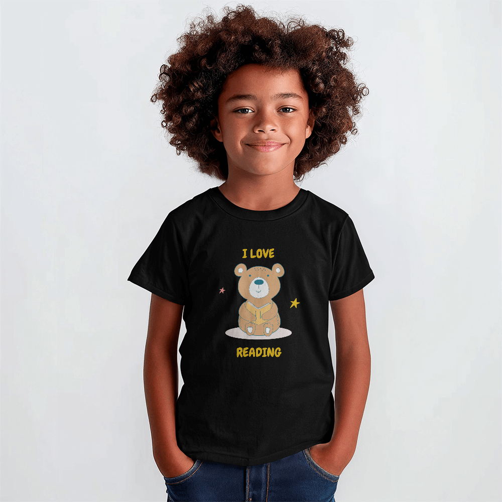 I Love Reading Kid's Short Sleeved Tee