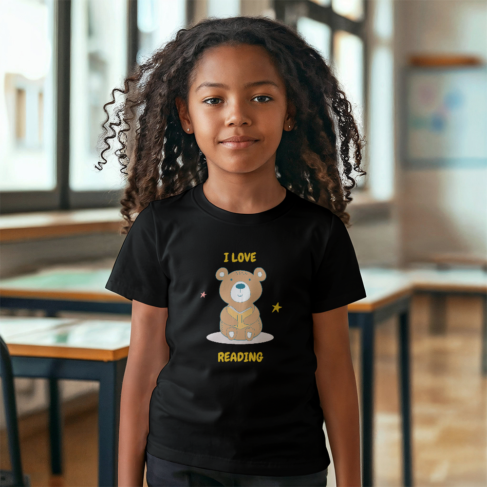 I Love Reading Kid's Short Sleeved Tee