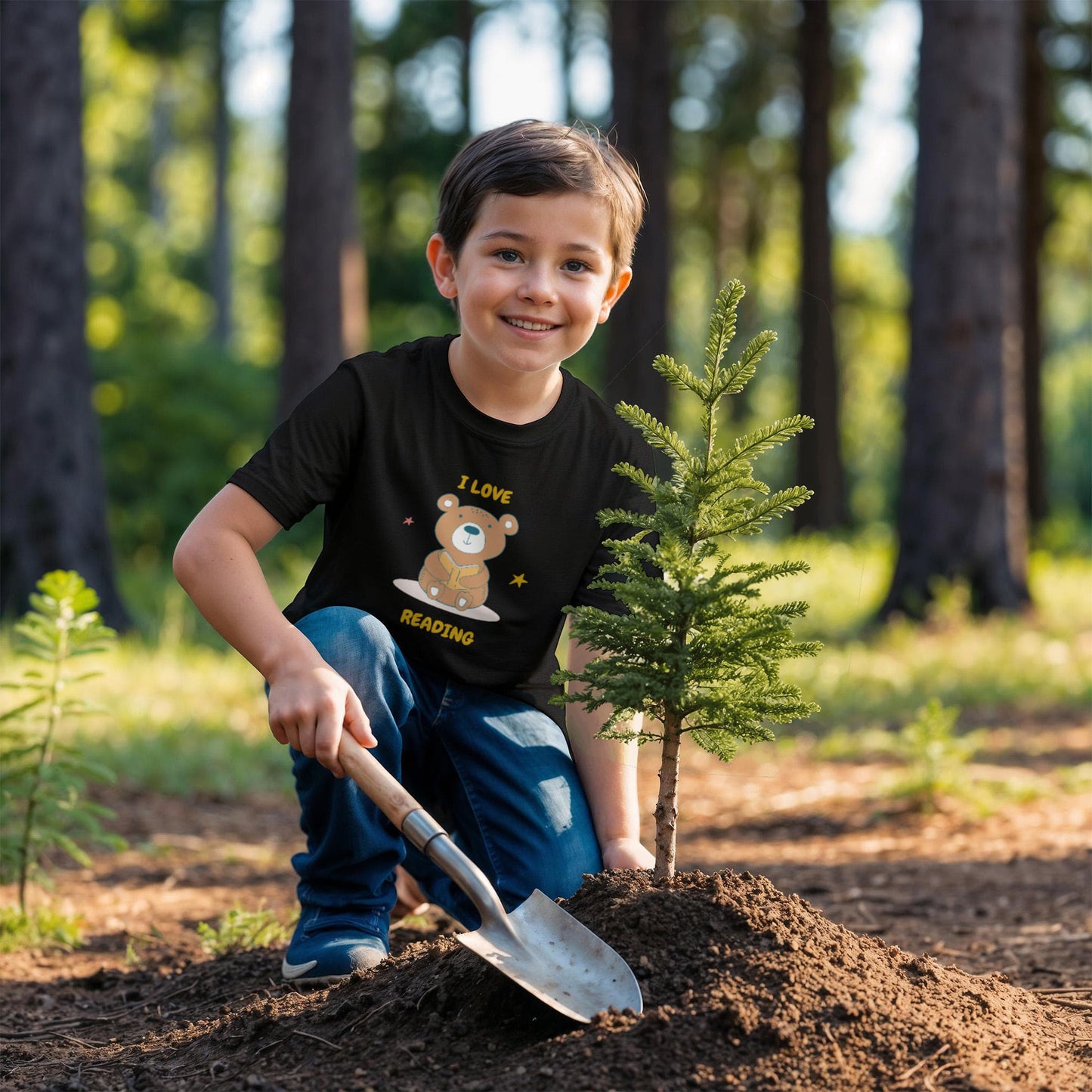 I Love Reading Kid's Short Sleeved Tee