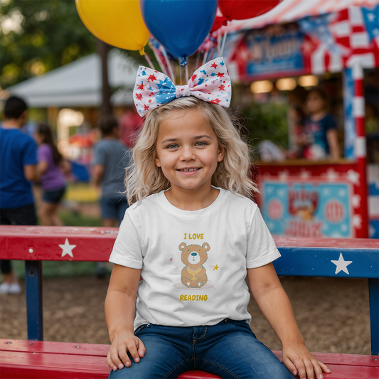 I Love Reading Kid's Short Sleeved Tee