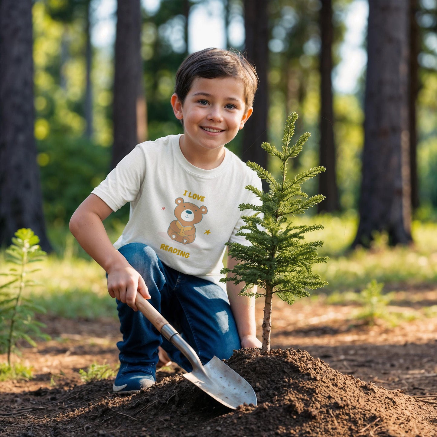 I Love Reading Kid's Short Sleeved Tee