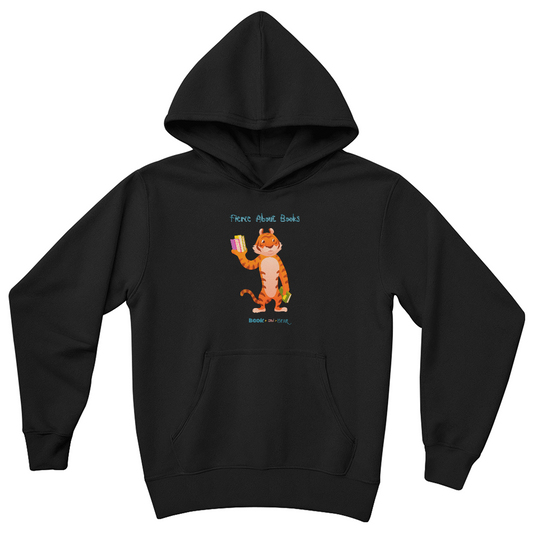 Fierce About Books Kids' Hooded Sweatshirt