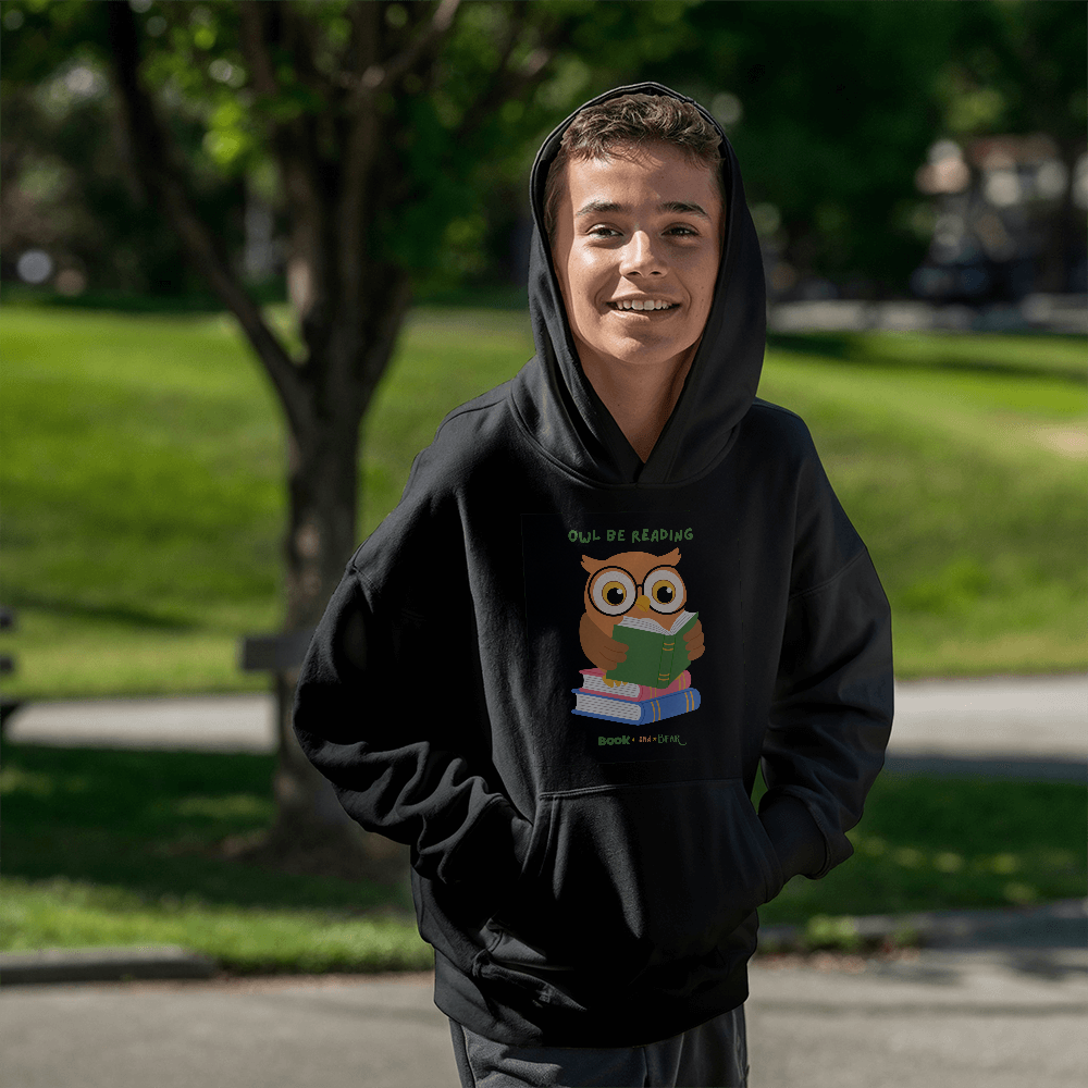 Cozy Kids' Hoodie - "Owl" Be Reading