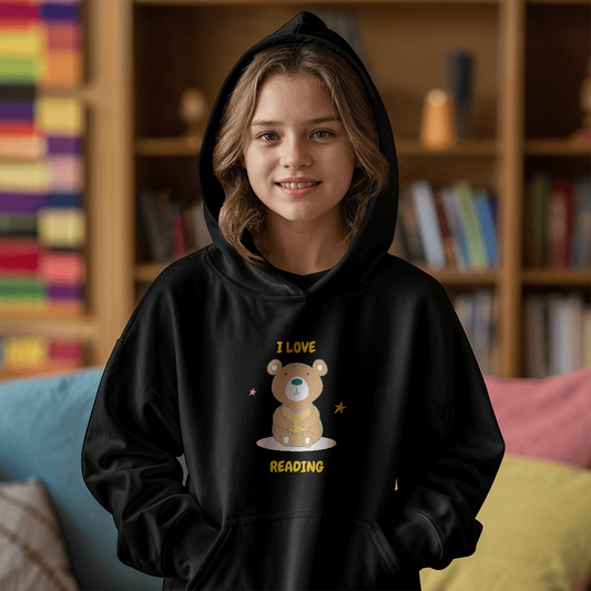 I Love Reading Kids Long Sleeved Hoodie