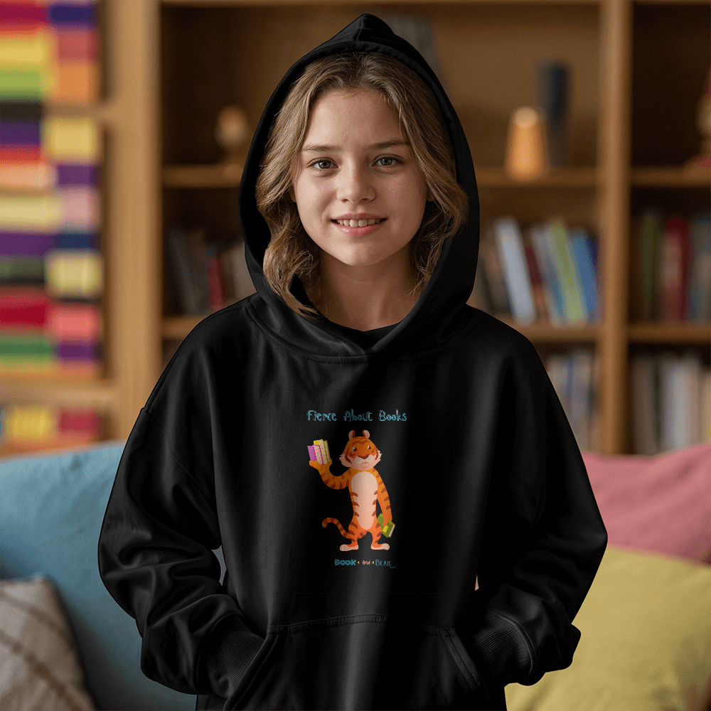 Fierce About Books Kids' Hooded Sweatshirt