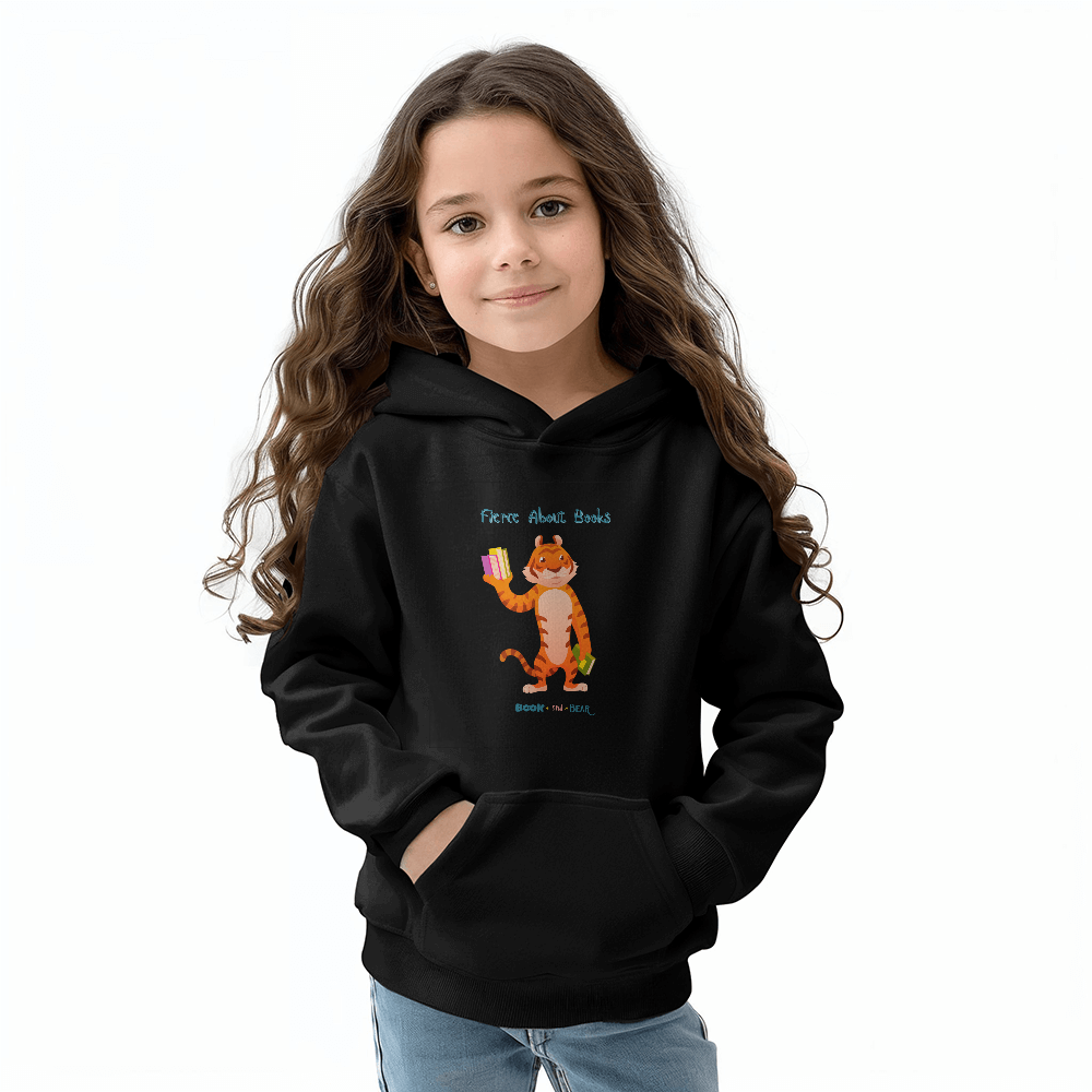 Fierce About Books Kids' Hooded Sweatshirt