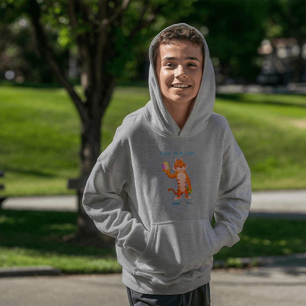 Fierce About Books Kids' Hooded Sweatshirt