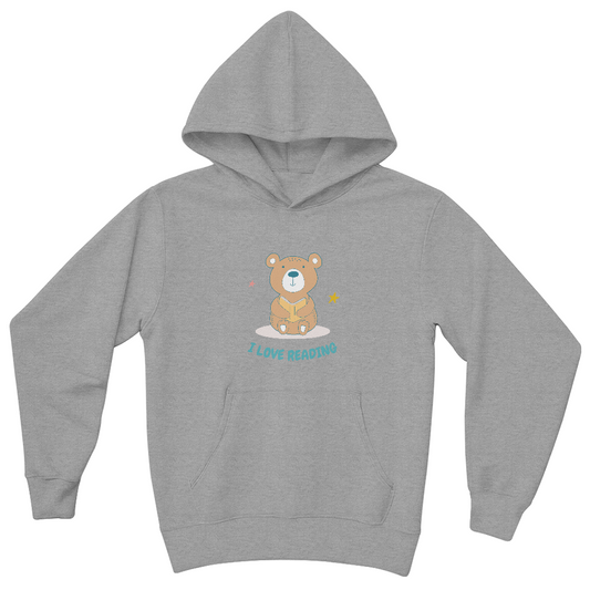 Cozy Kids’ Hoodie – I Love Reading - Soft, Stylish Everyday Fun!