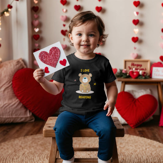 I Love Reading Toddler Short Sleeve Tee