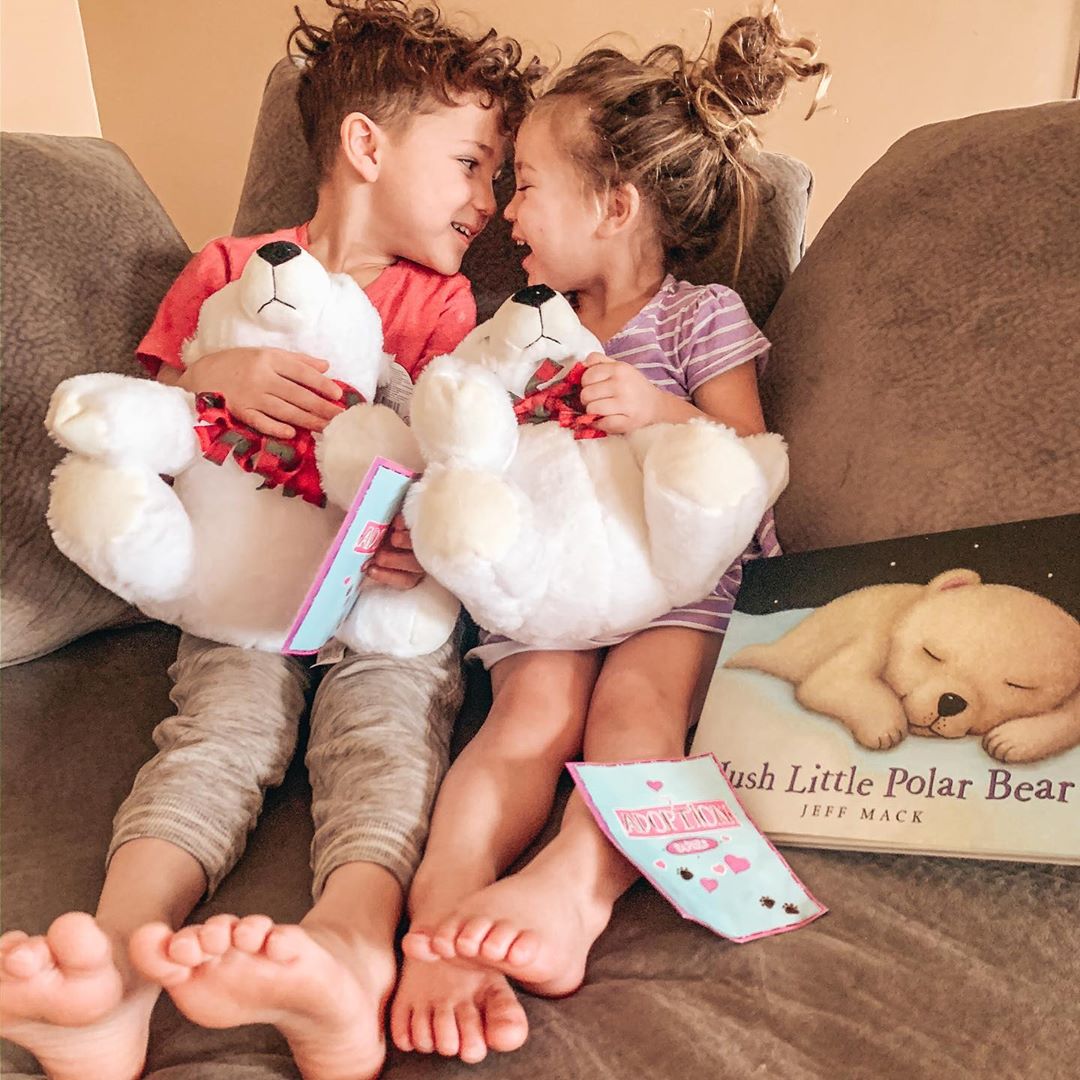 Book and Bear Subscription Box For Two Kids