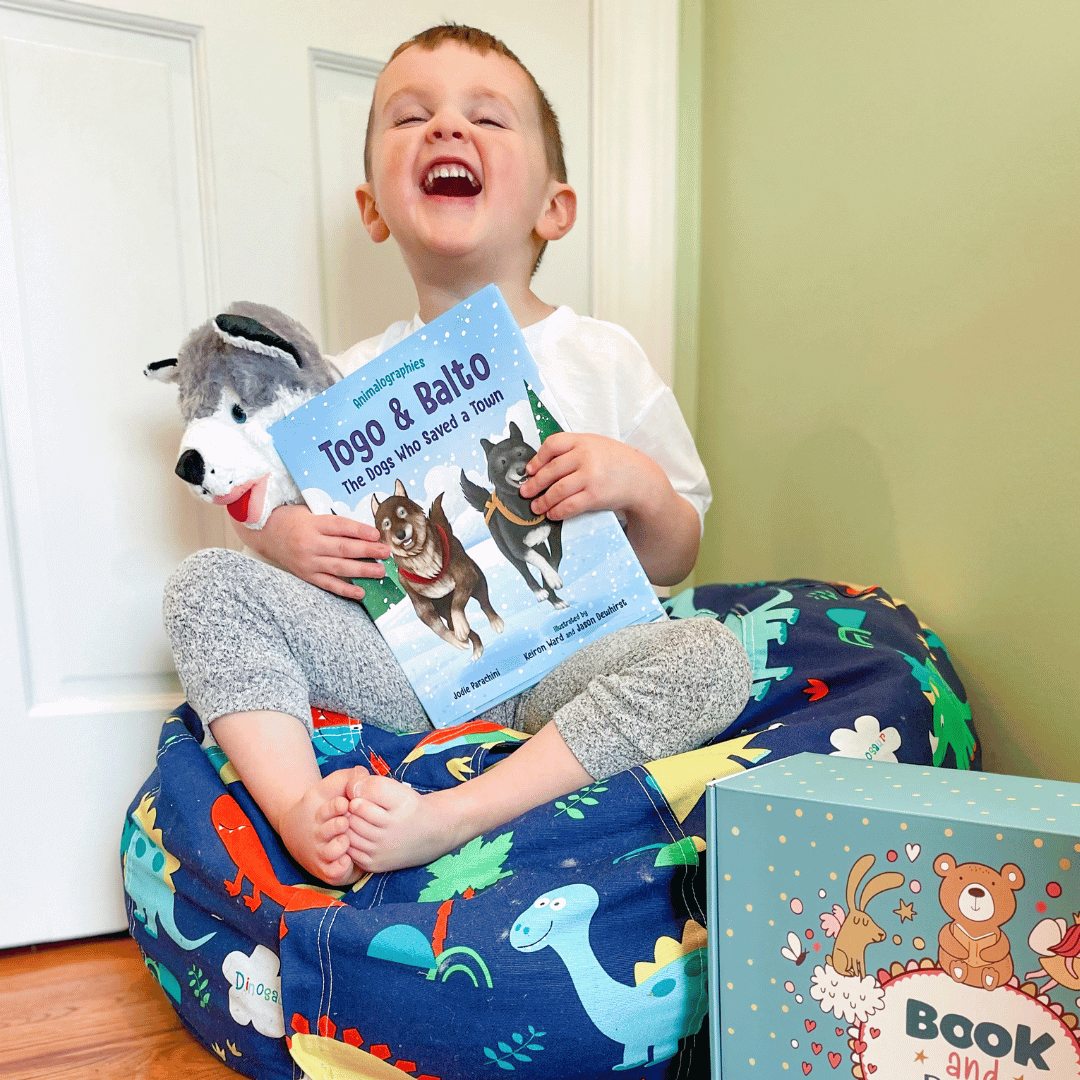 Husky Dog Stuffing Kit and Book Set by Book and Bear