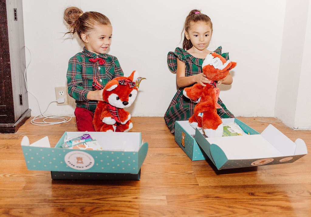 Book and Bear Subscription Box For Two Kids