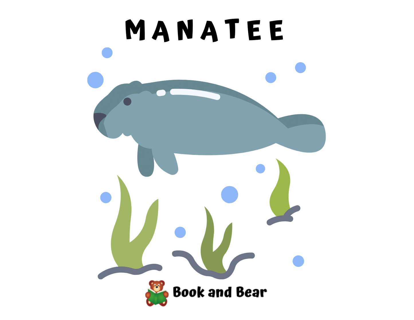 Manatee Stuffing Kit and Picture Book Set