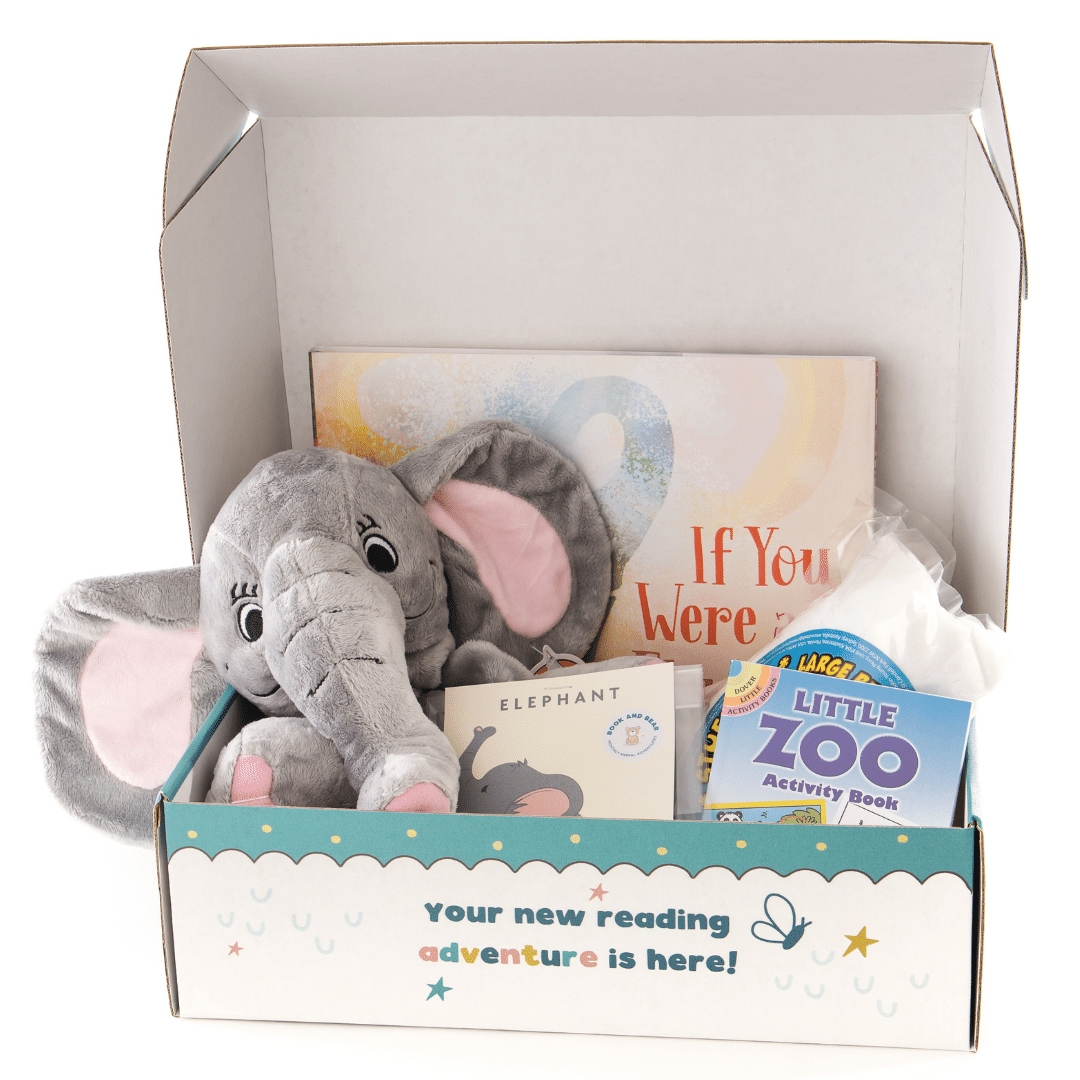 Elephant Stuffing Kit and Book Set by Book and Bear