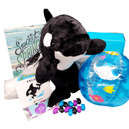 Orca Whale Stuffing Kit and Picture Book Set