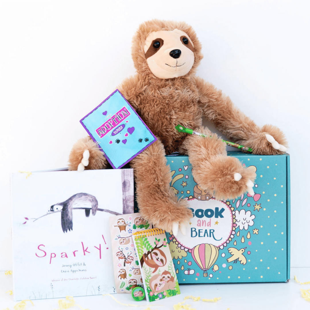 Sloth Stuffing Kit and Book Set by Book and Bear