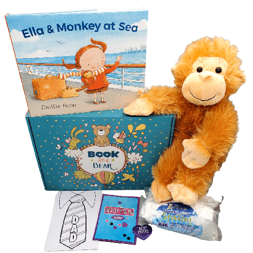 Monkey Stuffing Kit and Book Set by Book and Bear